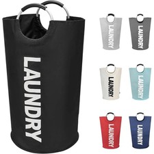 90L Laundry Basket,Waterproof Laundry Hamper with Padded Handles