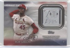 2021 Topps 70th Anniversary Manufactured Logo Bob Gibson #70LP-BG Patch HOF 0bt4