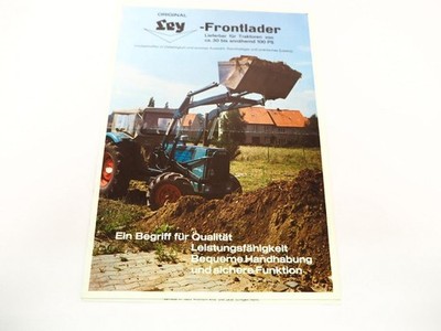 Original brochure cover letter Ley front loader for Hanomag Deutz MF 1971