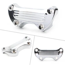 1" Handlebar Riser Top Clamp Cover for Harley Sportster Softail Dyna Chrome