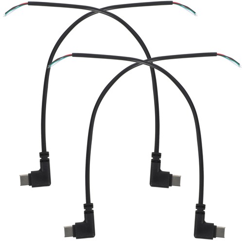 2 Pieces USB Data Cable Diy Type Bare Right Angle Plug Extender Extension - 第 10/12 張圖片