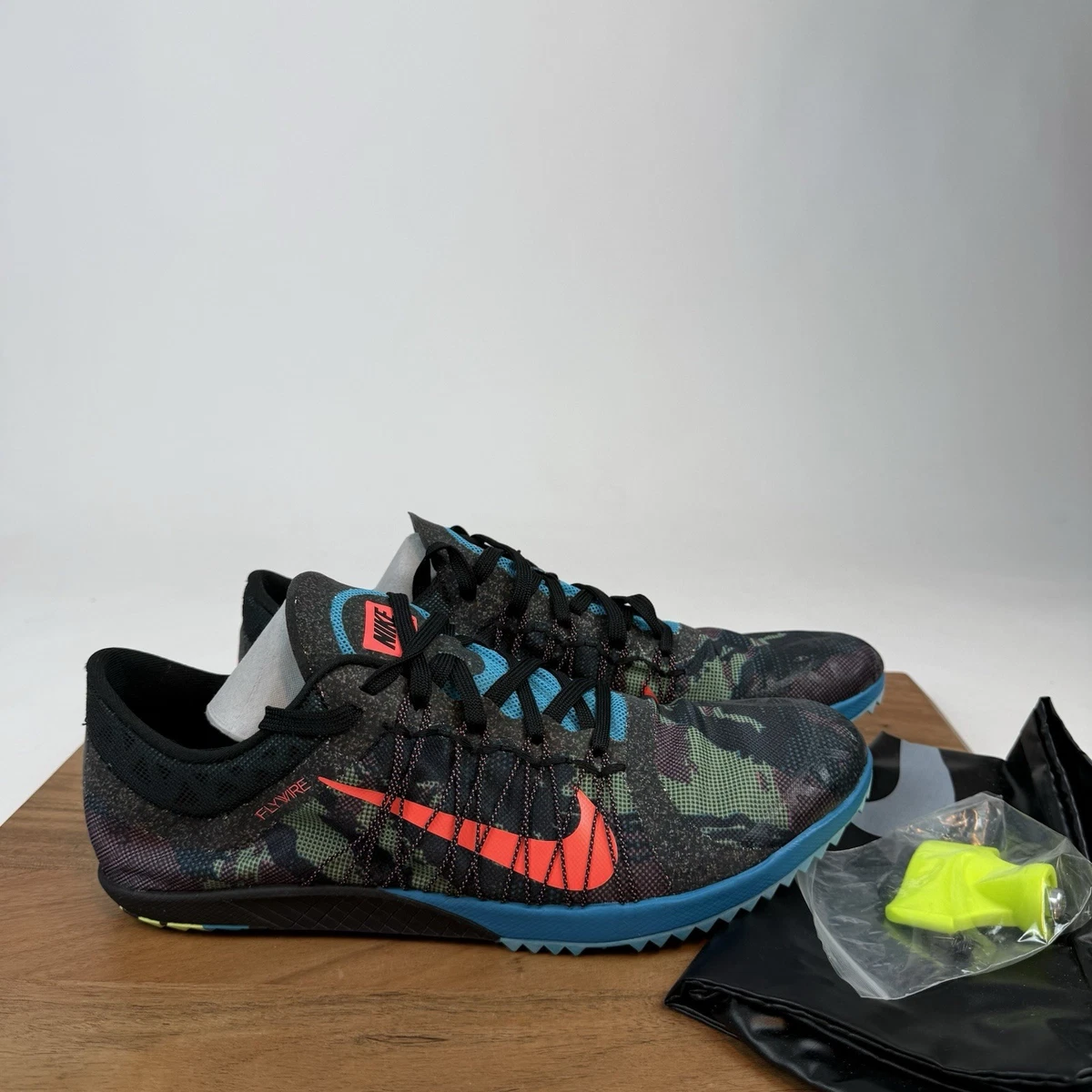 NIB Mens Nike Zoom Victory XC 3 Black Hot Lava Track Shoes Sneakers Size 12.5 D Nike Zoom Victory 3 Black for Sale | Authenticity Guaranteed  main image 3
