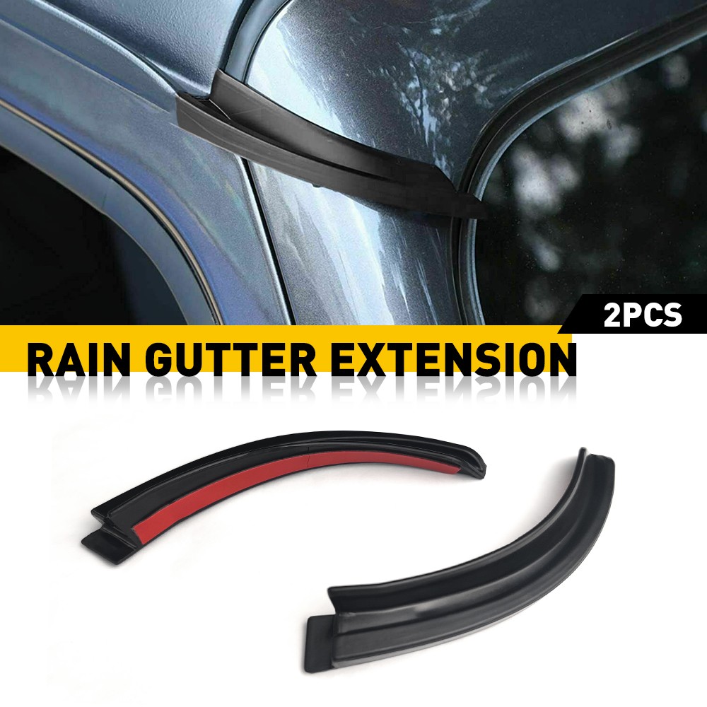 For 2007-2018 Jeep Wrangler JK Gutter Extension Accessories Water Rain Diverters