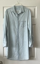$348 FRANK & EILEEN size M Mary Classic Shirtdress Classic Blue Wash Denim Dress
