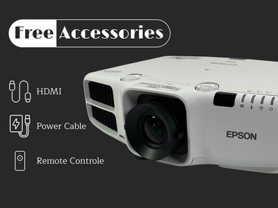 Large Venue 3LCD Projector for Theater and Stage Backdrops 4500 Lumens WUXGA 4K 