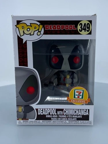 Funko POP! Marvel Deadpool with Chimichanga #349 7-Eleven Exclusive DAMAGED BOX