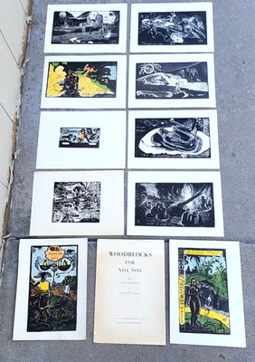 Paul Gauguin Woodblock Prints For Noa Noa Portfolio
