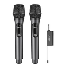 Wireless Karaoke Microphone, Handheld Mic with Rechargeable Receiver, for Pow...