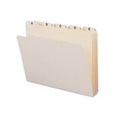 Smead 11777 Manila Indexed File Folder Sets - Letter - 8.50" X 11" - 0.75"