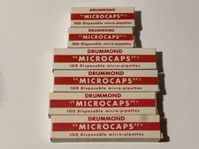 Drummond Micro Capillary Tube Microcaps Lot, 6 100pc Sizes 25, 50, 100 ul