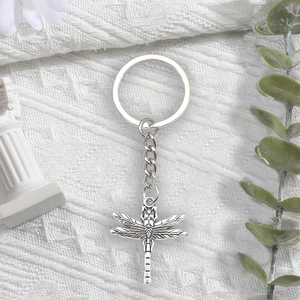 Libellen Schlüsselanhänger Glücksbringer Geschenk Insektenliebhaber Anhänger - Bild 3 von 4