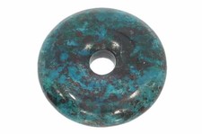  Unikat - Chrysokoll A-Qualität Schmuck Donut Edelstein Anhänger 41mm - 41948