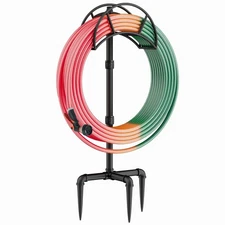 Hose Holder, Garden Hose Holder Freestanding, Metal Heavy Duty Water Hose Hol...