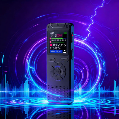 Digital Voice Recorder - Affordable & Easy to Use, One-Click, Voice Activated &