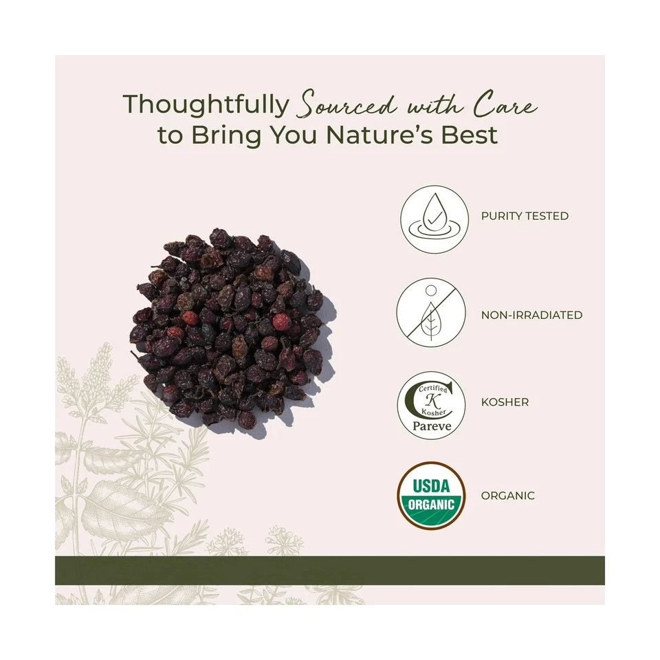 Starwest Botanicals Rosehips Whole Organic - Dried Herb for Tea & B... Fast Ship - Imagem 4 de 4