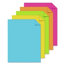 Astrobrights 99608 24 lb 8.5 x 11 Color Paper - "Bright" Assortment (500/PK) New