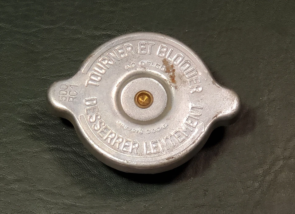 Rare French Radiator Cap by AC Delco for Renault Peugot Simca Aronde Opel - Image 2 of 3