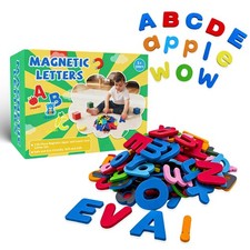 Classroom Magnetic Alphabet Letters Kit,238 Color Lowercase Uppercase Foam Le...