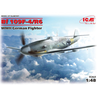 Messerschmitt Bf 109F-4/R6 Wwii German Fighter Kit 1:48 Icm Kit Aerei -D- Neues