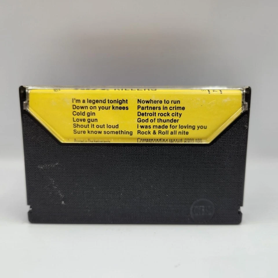 Vintage Kiss Killers Cassette Tape 1982 Album Import Casablanca Made In Holland - Image 3 of 4