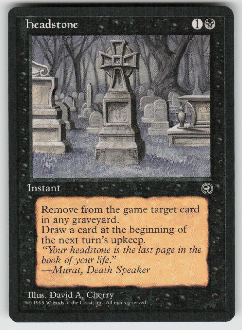 Headstone Common Homelands 52 MTG Near Mint