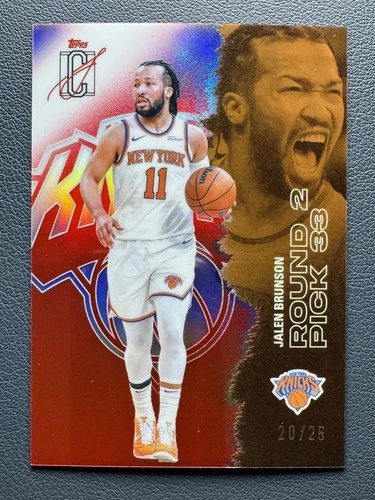 2025-26 Topps Signature Class Jalen Brunson #58 Chrome Red Refractor /25