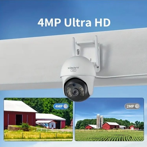 XIAOVV 4G LTE, 2k UltraHd, Telecamera Con *SIM INTEGRATA,e Pannello Solare - Foto 4 di 22