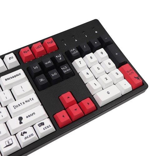 135Keys Death Notes Theme Dye Sublimation PBT Keycaps DIY Set für die meisten - Afbeelding 4 van 7
