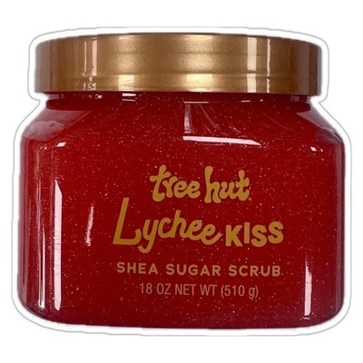Tree Hut Shea Zucker Peeling Litschi Kuss 18 Oz.