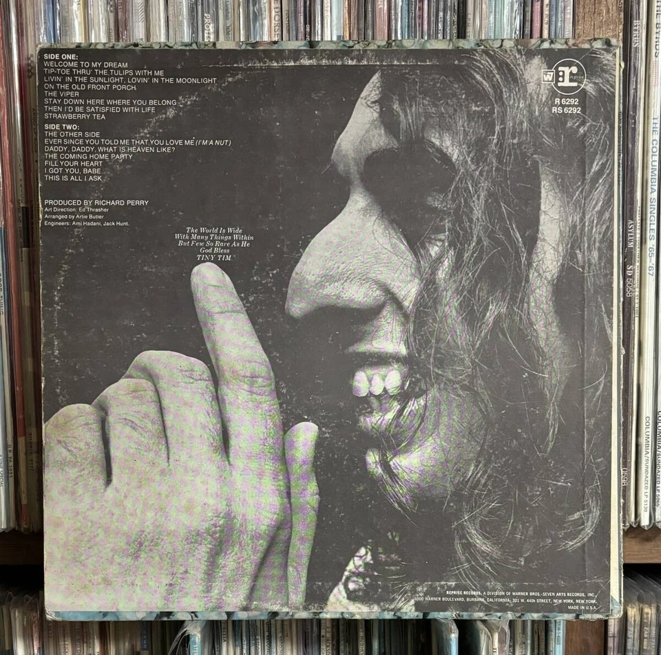 Tiny Tim/ God Bless Tiny Tim LP US Original Edition Tiny Tim - Photo 2/4