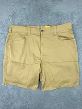 Carhartt Men's Force Relaxed Fit Work Shorts Size 38 Beige 9" Inseam NWT BS6280M