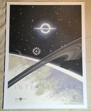INTERSTELLAR (2014) LIMITED EDITION KEVIN DART AMC IMAX ART MOVIE POSTER 16"x12"