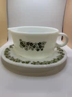 VTG Pyrex Corning Corelle Crazy Daisy Spring Blossom, Gravy Boat & Saucer Plate