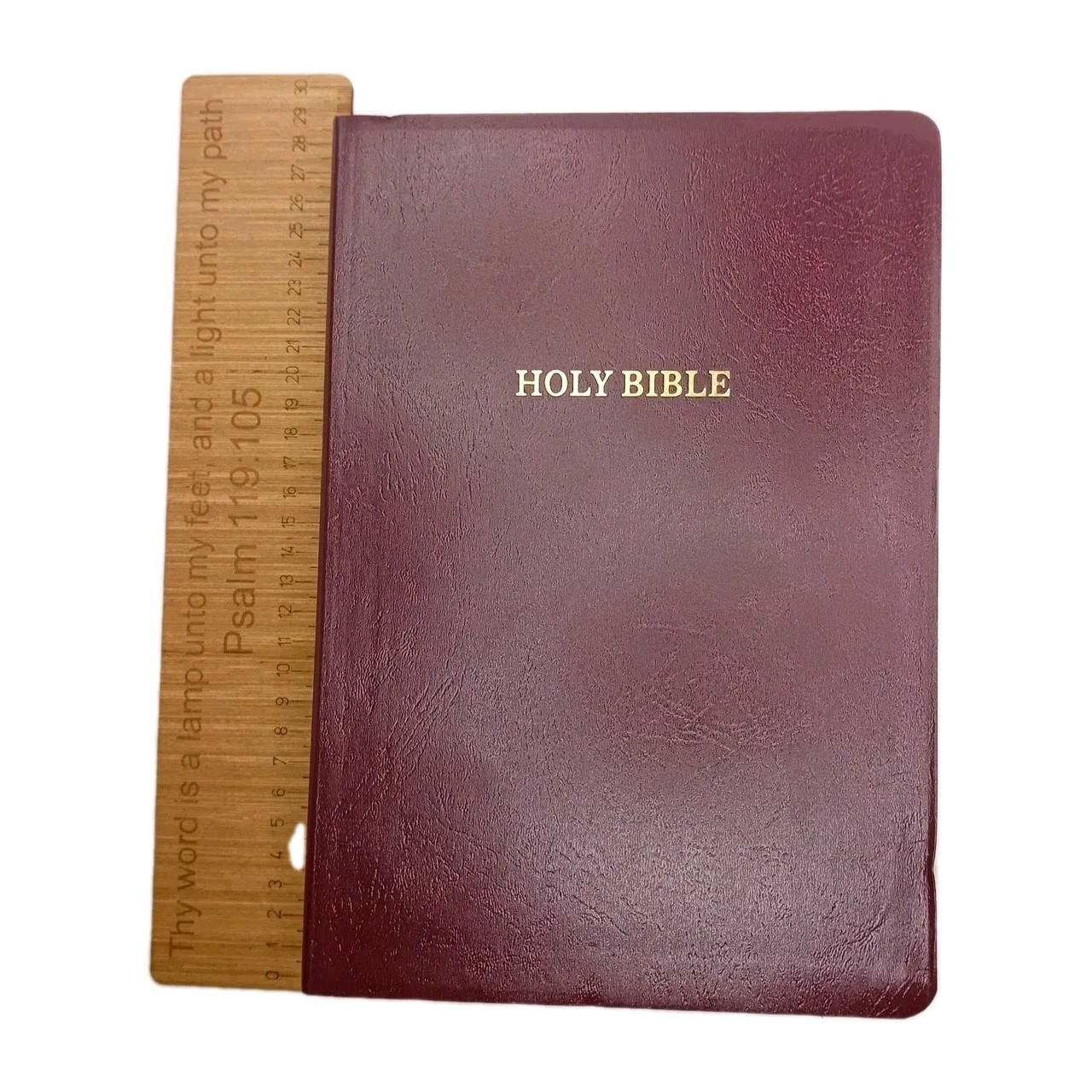 KJV Holy Bible Super Giant Print Cross References Burgundy Leatherlike present