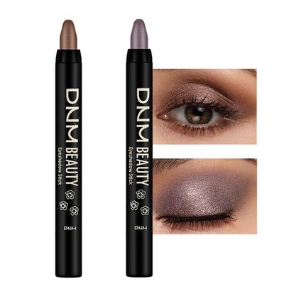 evpct 2Pcs Cream Eyeshadow Sticks Set for Eyes Waterproof, Cocoa Shimmer & Sm...