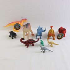 Lot of 10 Unbranded Vintage and Modern Dinosaur Figurine Toys