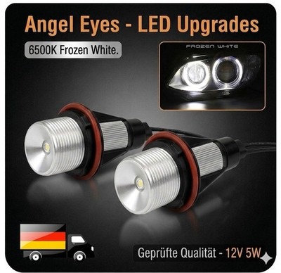 2X Angel Eyes Halo LED Gefroren Weiß Glühbirnen Für BMW E39 E60E61 E64 E83 E53 