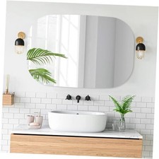 Frameless Bathroom Mirror, 20 x 32 Inch Wall Vanity 32"L x 20"W Rectangular