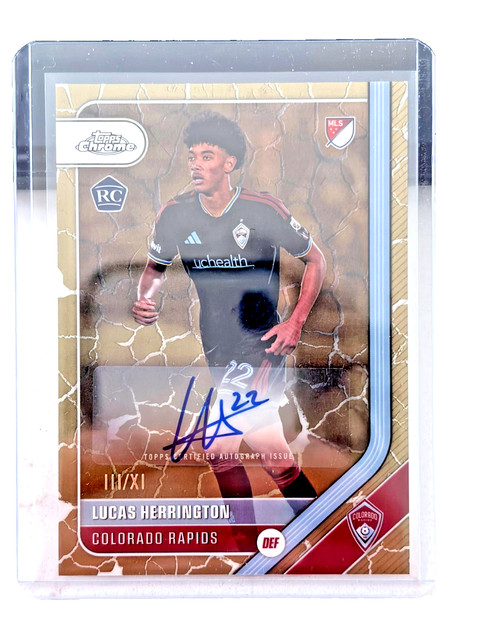 2026 Topps Chrome MLS Lucas Herrington #CA-LH Auto Roman Numeral /11 RC