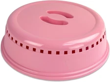 Pink Microwave Splatter Cover for Food, Plates & More - Splatter-Proof Lid & Acc