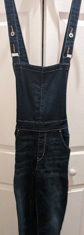 NWOT,LEVI'S DENIZEN, Dark Wash, Skinny, Denim Overalls- Ladies Jr Size Small