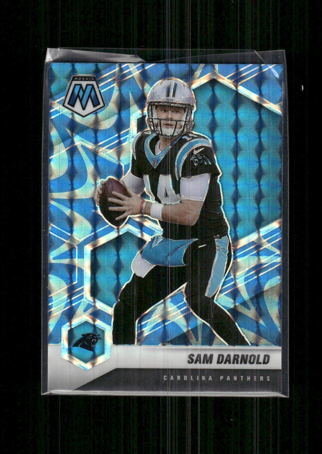 2021 Panini Mosaic #155 Sam Darnold Prizm Reactive Blue