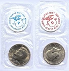 1983 P&D Kennedy Half Dollar BU 50c 2-Coin Set In Cello