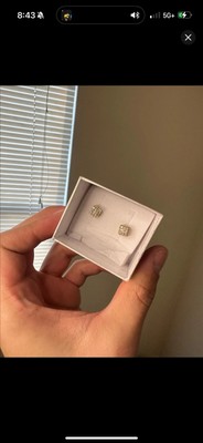 GEBRAUCHTE DIAMANT OHRRINGE 14K GOLD VS KLARHEIT