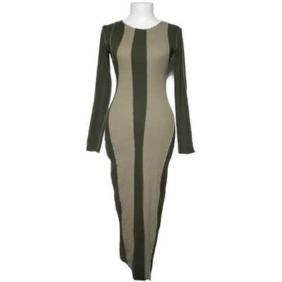 Envii, Maxikleid, Größe: XS, model: enevals dress, Grün/Beige #DlW