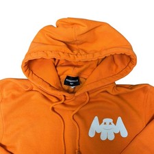 Sudadera con Capucha Marshmello Mellogang Naranja Pequeña Usada Distress DJ EDM Banda de Música