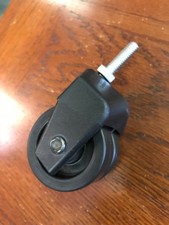 4 Jacob Holtz X-Casters 2" Polypropylene 5/16"-18 x 1" threaded stem Non-Locking