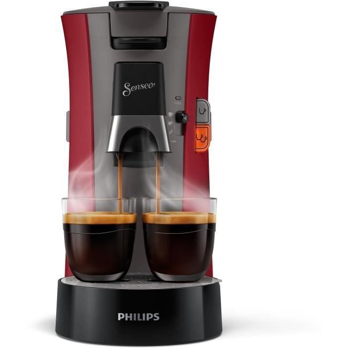 Machine à café dosettes multi-boissons à hauteur de tasse réglable