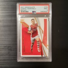 2021 Panini Immaculate GABRIEL MARTINELLI BRONZE RC /49 ARSENAL FC Brazil PSA 9