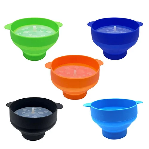 Popcorn Maker Popper Microwave Silicone Collapsible Bowl Container Kitchen Home